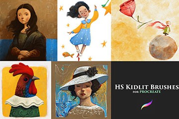 30+��ͯ�汾ˮ�۲�ǦProcreate��ˢ