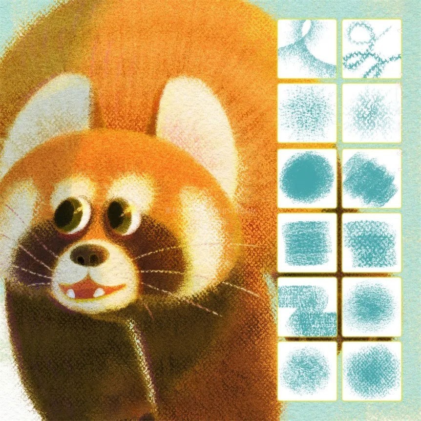 27֧ɫ���ֻ�����PS+Procreate��ˢ