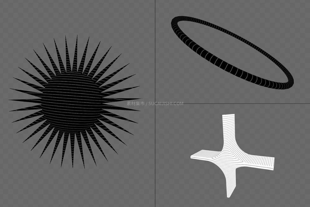 390+�߼����������3Dͼ���ز�PNG