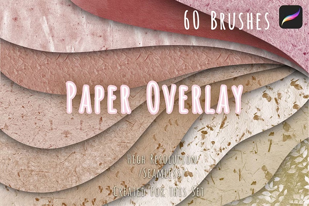 60��Procreate����ֽ��������ˢ