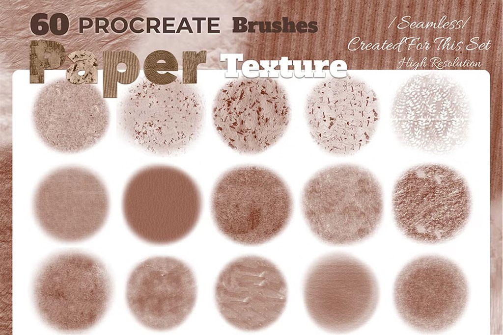 60��Procreate����ֽ��������ˢ