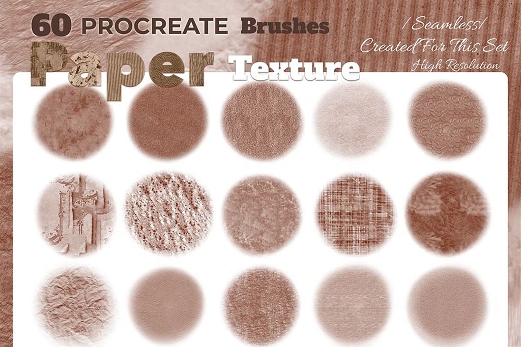 60��Procreate����ֽ��������ˢ