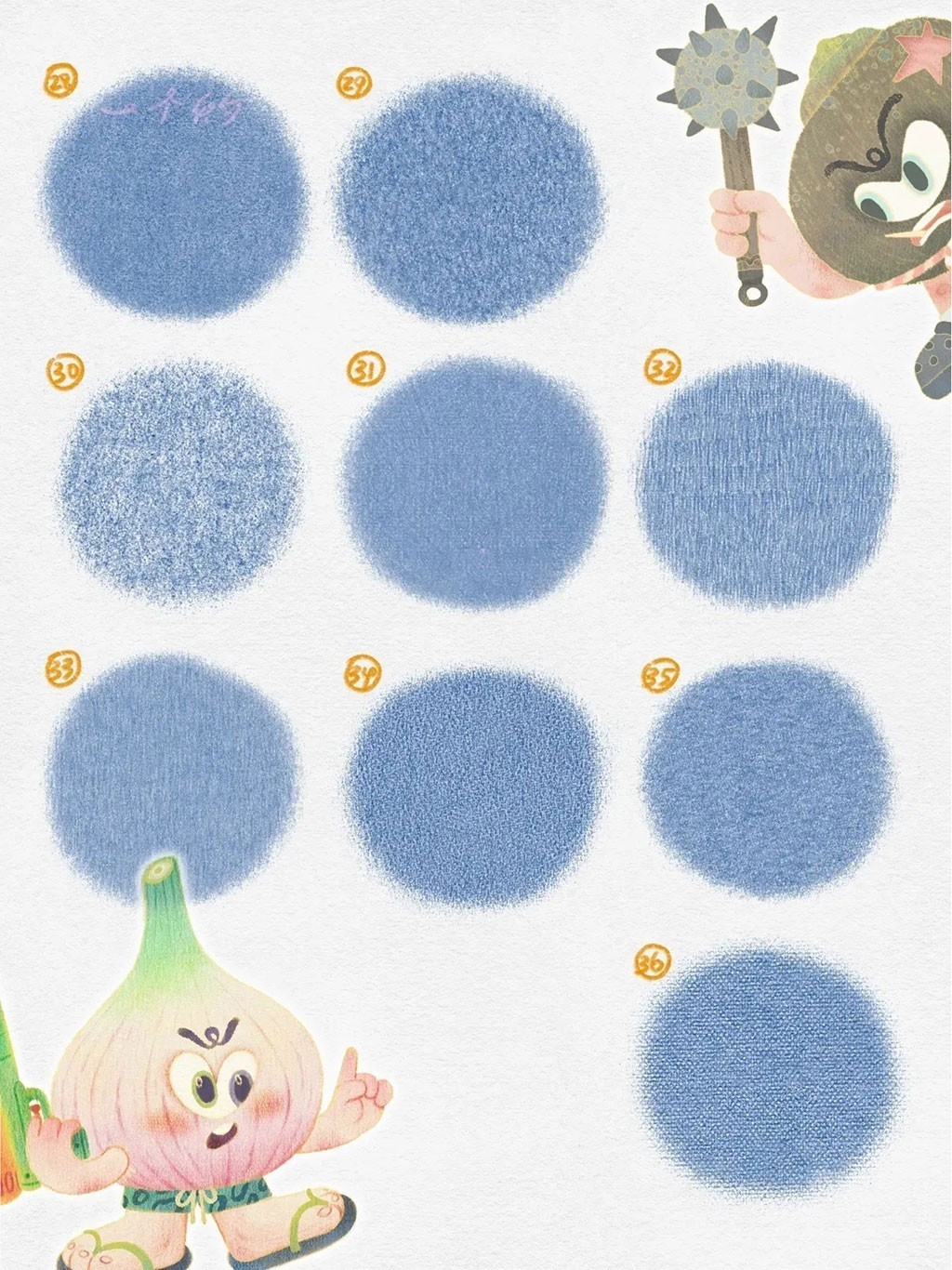 40+��������дPS+Procreate��ˢ