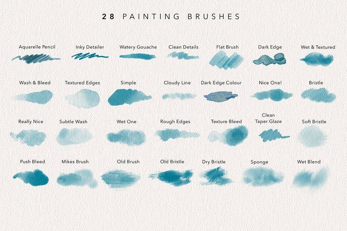 50֧Procreate��ʵ�д�ʦ��ˮ�ʱ�ˢ��װ