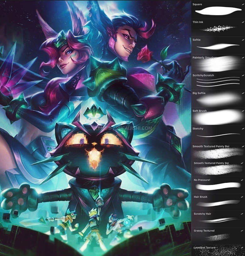 Procreate��Ϸԭ����Ϳ��ˢ