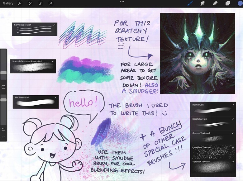 Procreate��Ϸԭ����Ϳ��ˢ