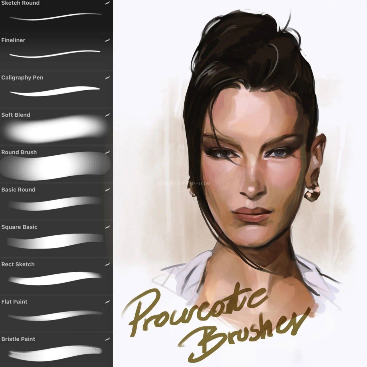 Procreate��дʵ��Ϳ�����ˢ