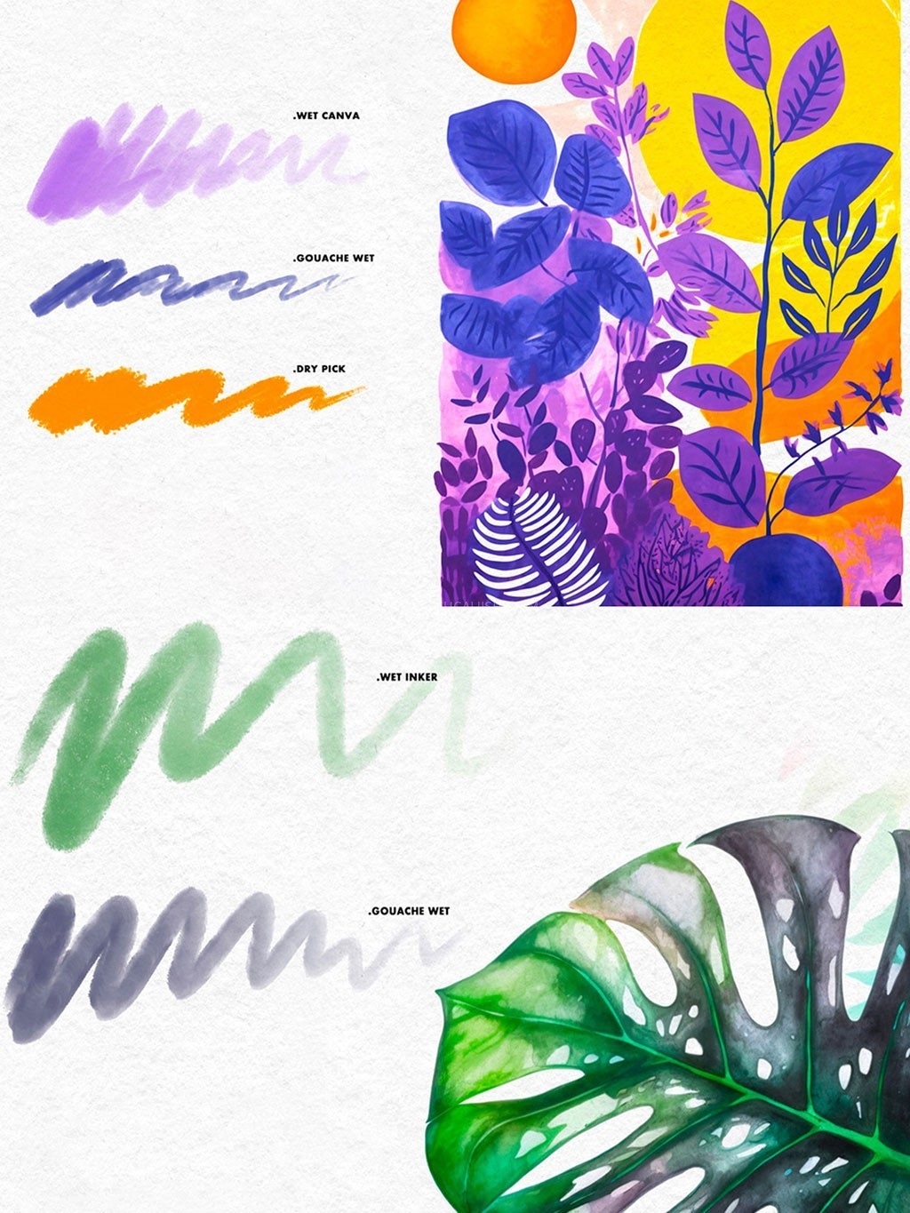 Procreateˮ���ֻ�ʪ����ˢ