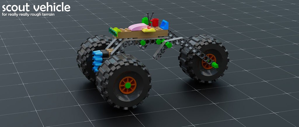 Blender工业级积木3D模型套件