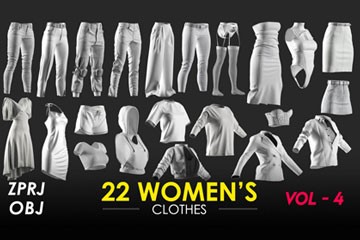 22���Ʒ��Ůװ Marvelous Designer / CLO3D ��Ŀ����