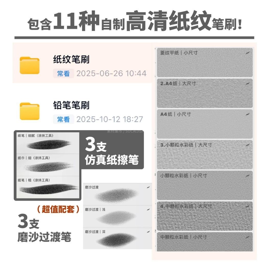 50֧����Ǧ��Procreate��ˢ(��ֽ��)