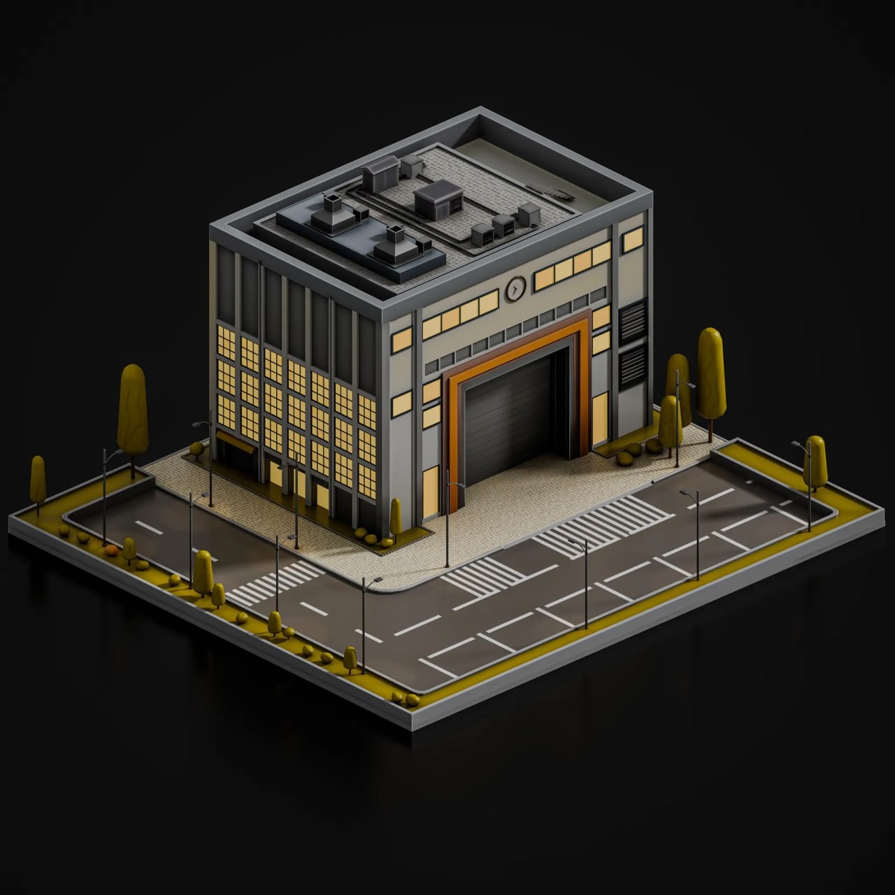 37款全风格3D建筑场景模型合集