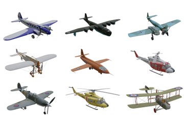 ��ȫ��259��������ɻ�ս����3Dģ�ͺϼ�