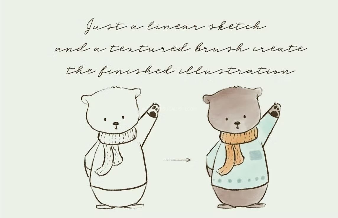 Procreate�汾��ˮ�ʲ廭��ˢ