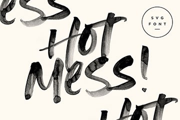 Hot Mess �����ֻ�ˮ��SVG����