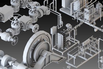 13���ϸ�ڹ�ҵ�����ܵ�ϵͳ3Dģ��