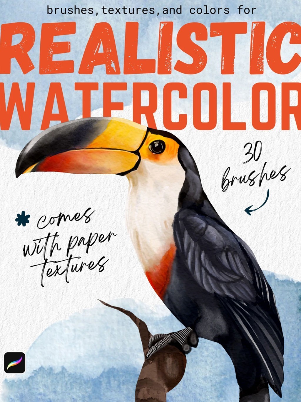 30֧�߼�Procreate��ʵˮ��Ч����ˢ