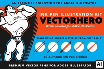 Adobe Illustrator ���Ÿֱ�īˮ��ˢ��