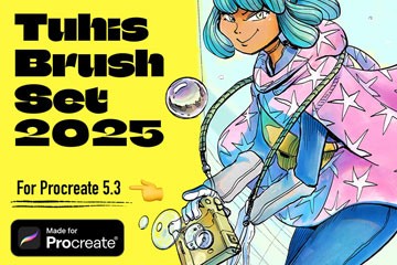 Tuhis ����˽�أ�Procreate 2025 ȫ���Ż��滭�ʣ�24֧��