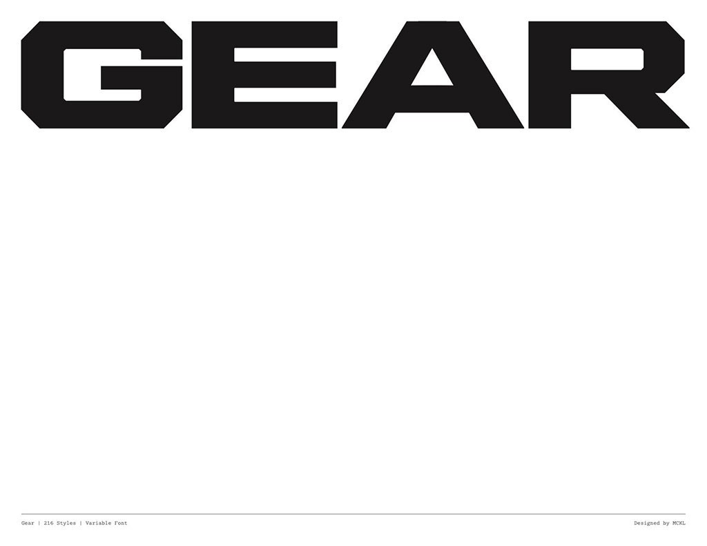 Gear SuperFamily 高性能字体家族