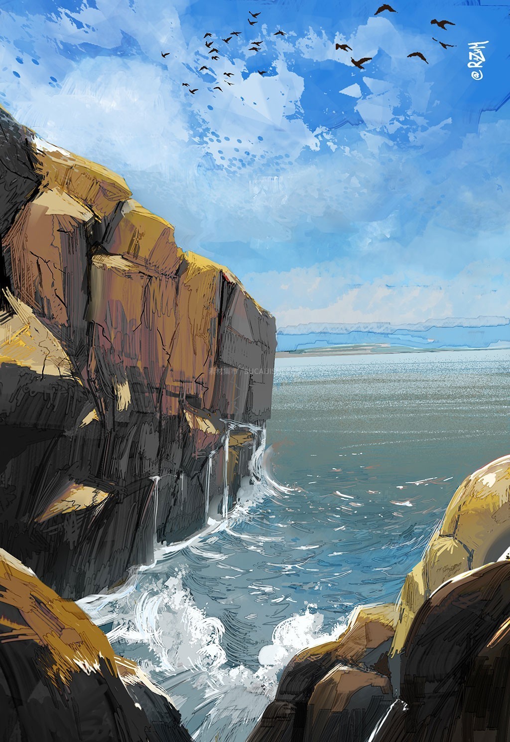 100+Procreate粗犷素描排线肌理笔刷