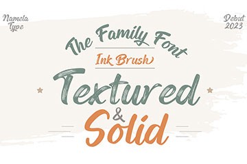 Ink Brush 复古手刷阿拉伯字体