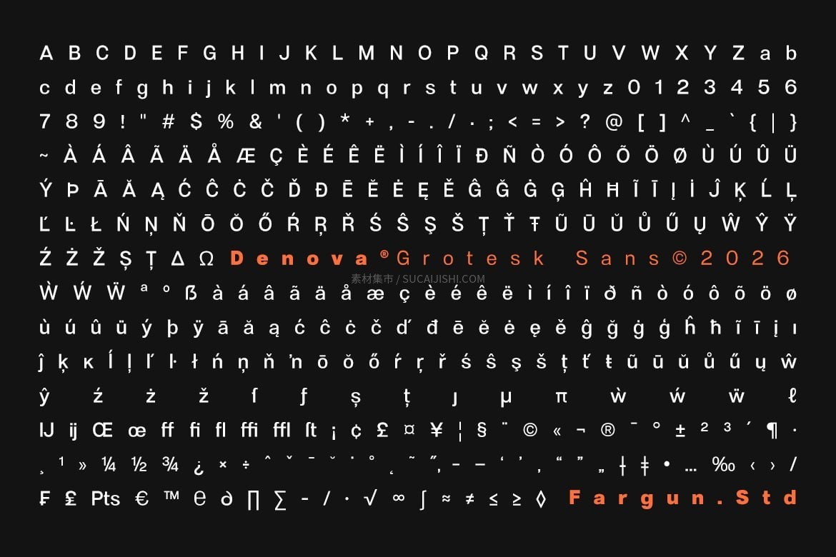 Denova Sans 可变无衬线字体（90种样式）