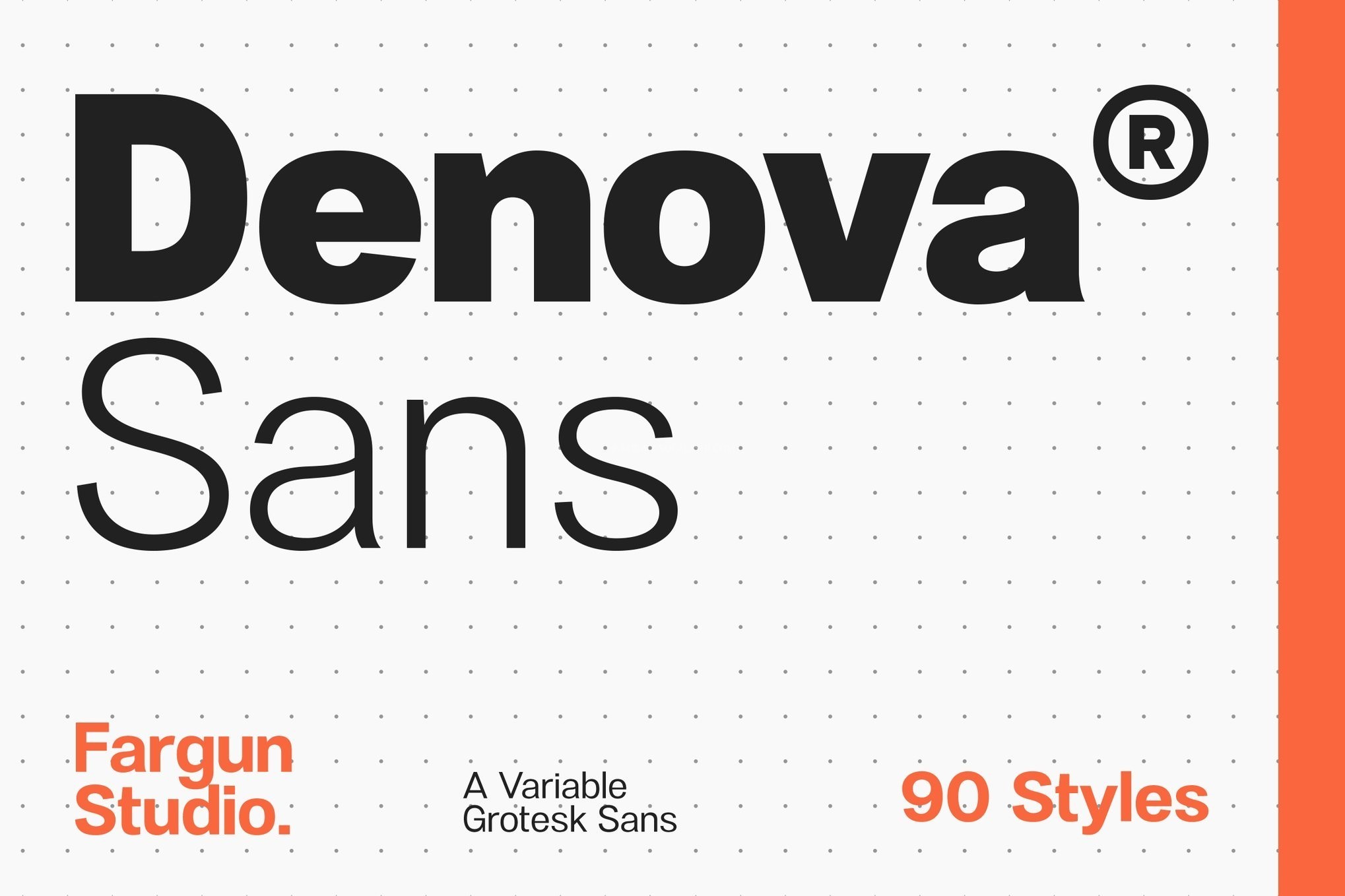 Denova Sans 可变无衬线字体（90种样式）
