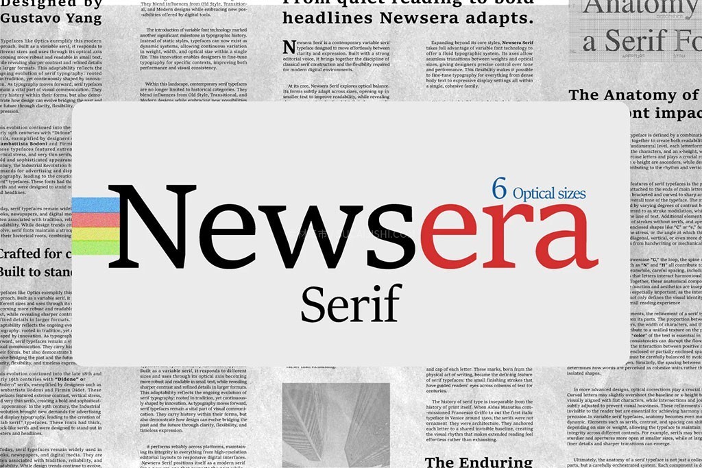 Newsera英文报纸衬线字体(支持桌面端商用)