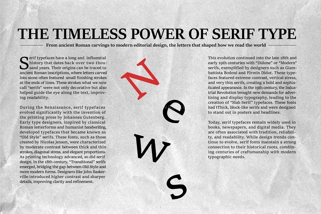 Newsera英文报纸衬线字体(支持桌面端商用)