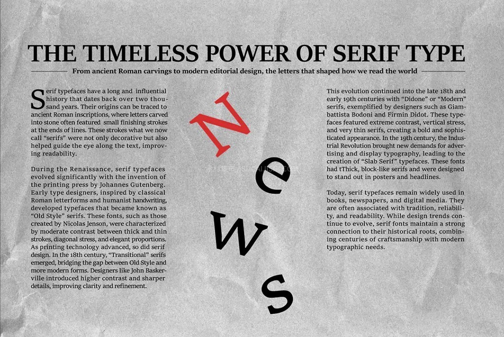 Newsera英文报纸衬线字体(支持桌面端商用)