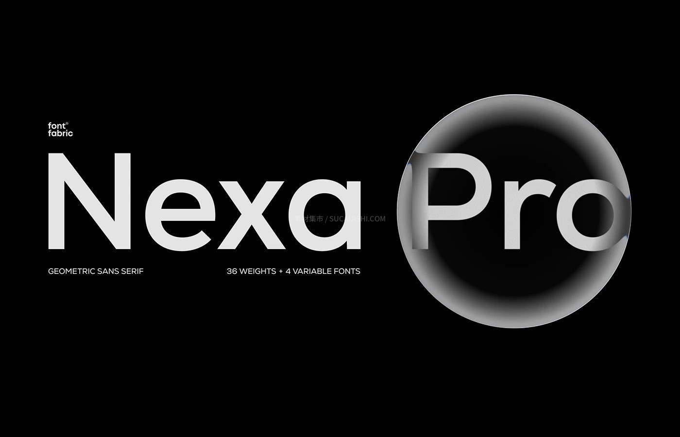 Nexa PRO 几何无衬线可变字体家族