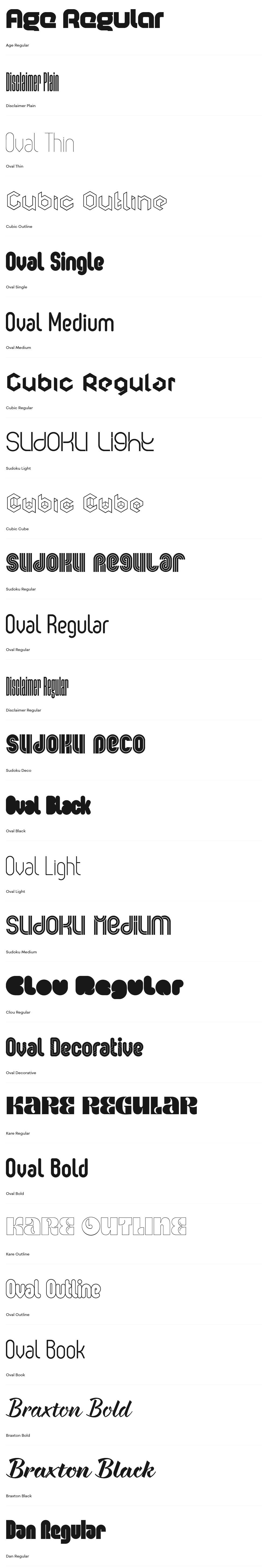 FontFabric字库完整版
