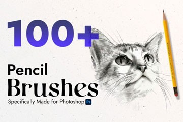 100+Photoshop铅笔图章笔刷