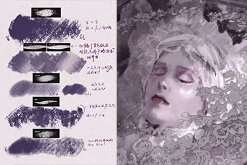 16支Procreate厚涂粗糙笔触画笔