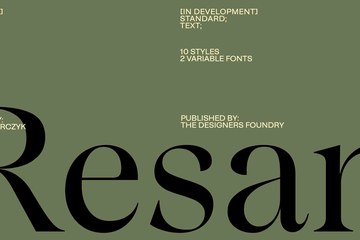 Resan Display过渡衬线展示字体家族