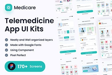 高端在线医疗问诊药房App UI套件