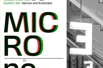 Micronova 致敬经典的无衬线可变字体
