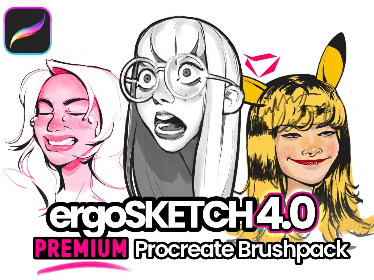 20支Procreate全能美漫线稿笔刷