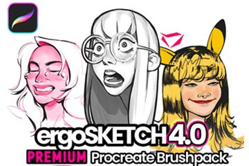 20支Procreate全能美漫线稿笔刷