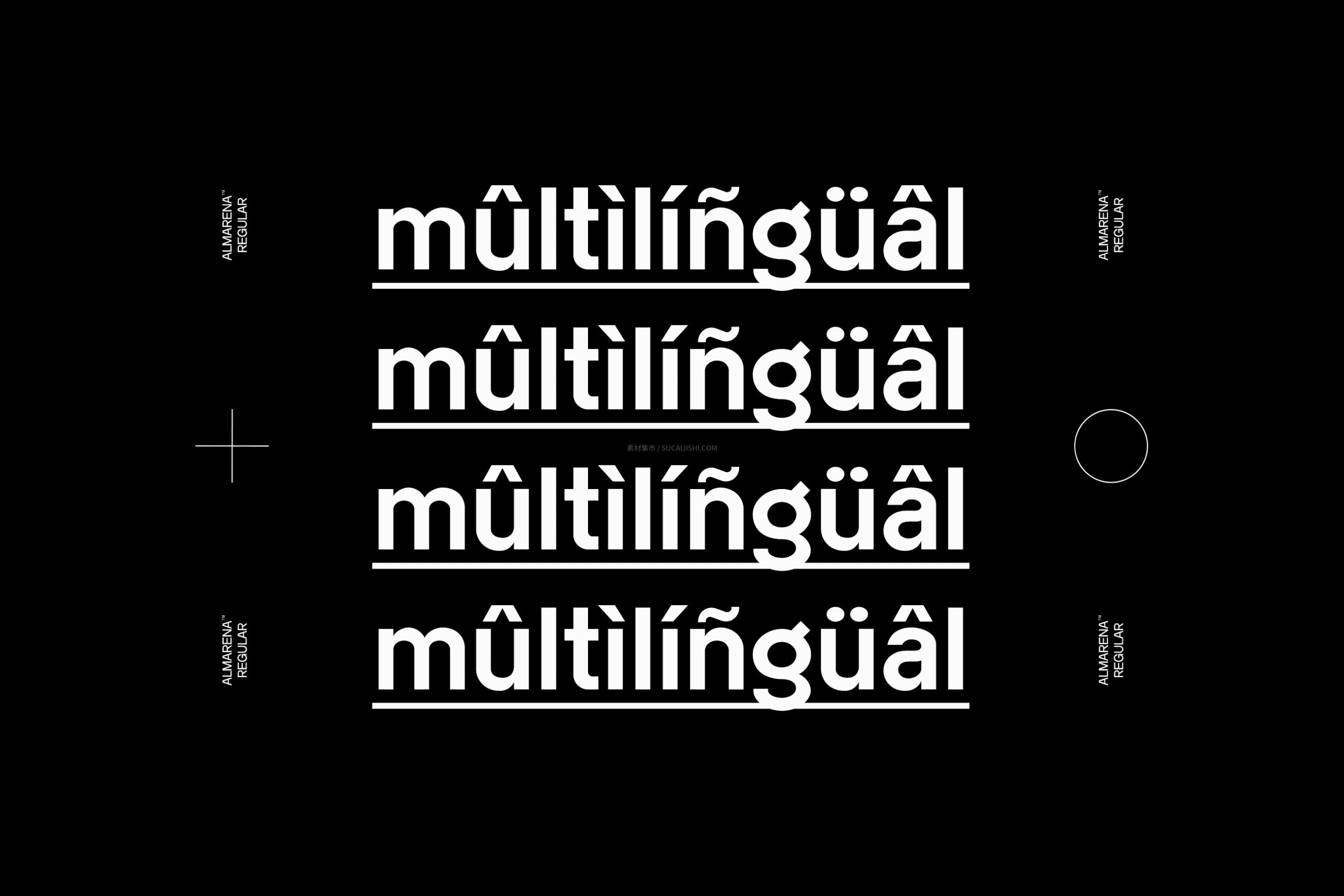 Almarena 全系列字体套件（46款静态+可变字体）