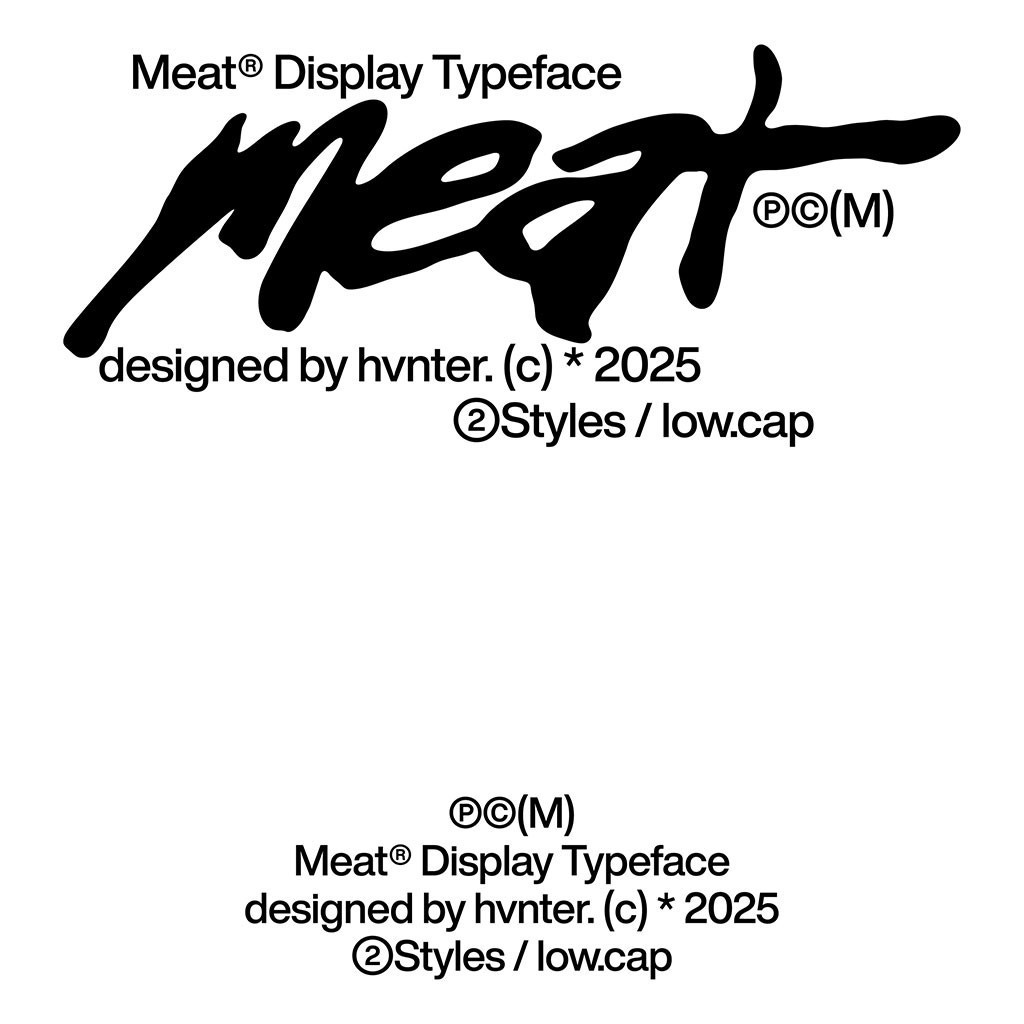 Meat Typeface 酸性粗犷手绘风英文字体