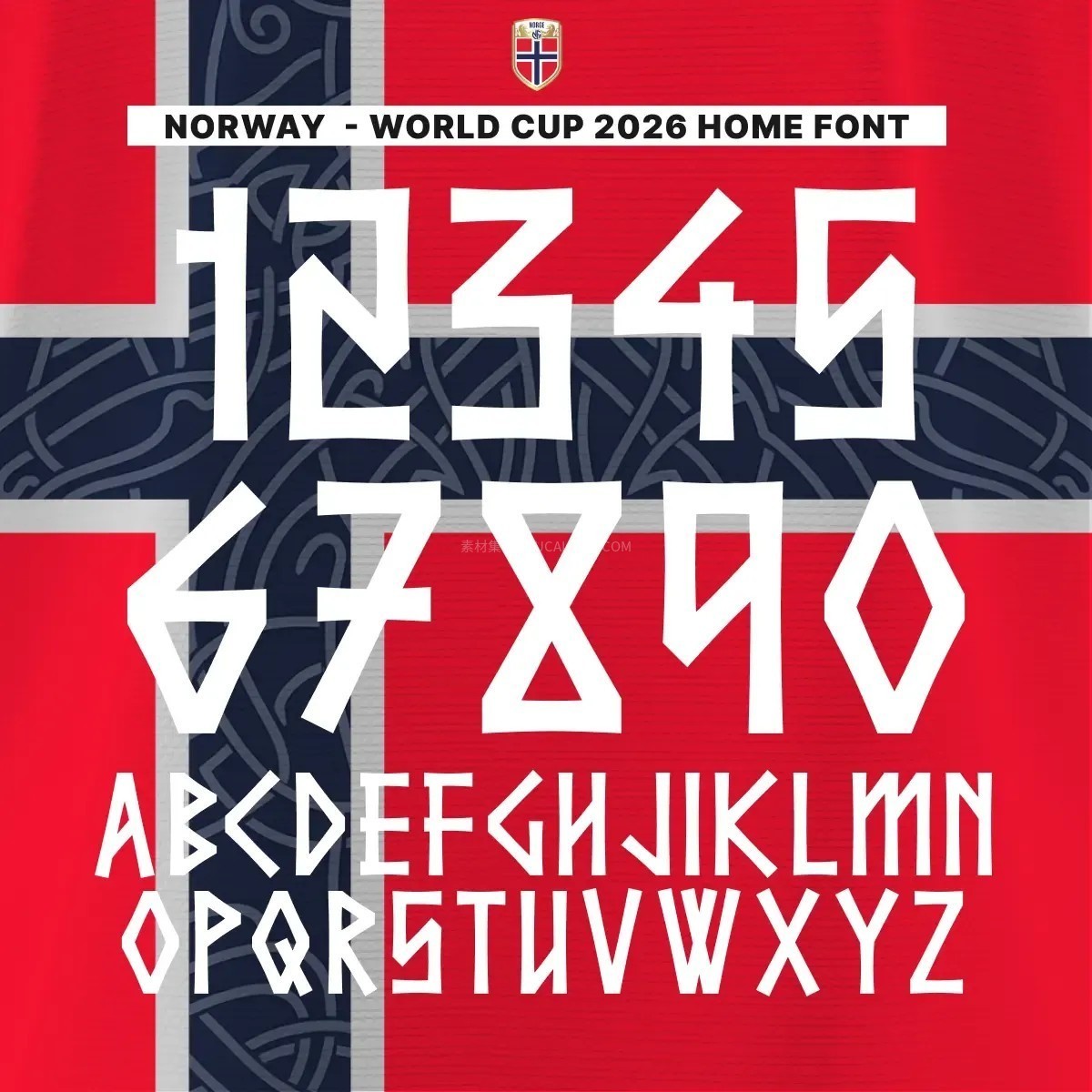 挪威2026世界杯球衣字体