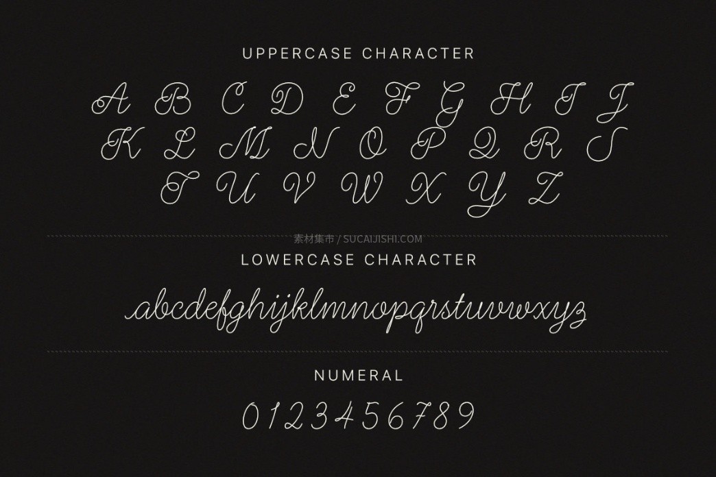Ghellis高级感手写英文字体