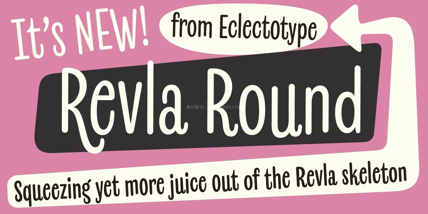 Revla 趣味复古全家族多风格英文字体
