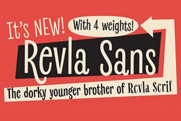 Revla 趣味复古全家族多风格英文字体