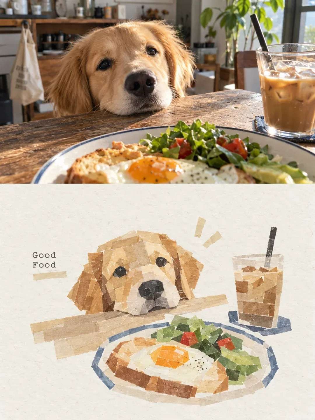 手帐胶带拼贴画