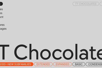 TT Chocolates v3.1 经典人文主义无衬线可变字体家族