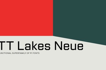 TT Lakes Neue v2.0 工业几何无衬线可变字体家族