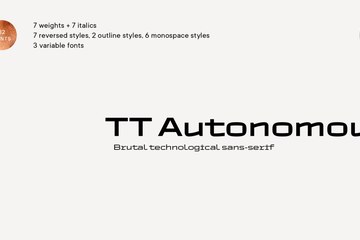 TT Autonomous v1.01 现代硬核机能科技可变字体家族